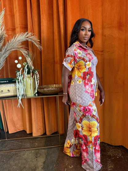 Tropical Muse Pants Set