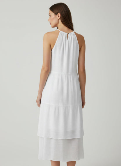 Mlle Gabrielle Solid Sleeveless Dress