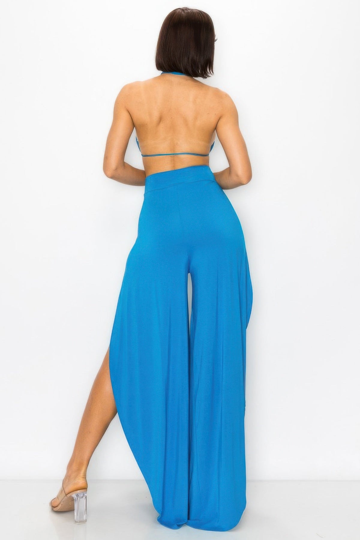 Modal 2 Piece Set, Bra And Side Slit Pant