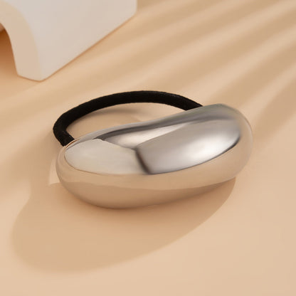Personalized retro double-layer arc elastic hairpin irregular temperament hair ring