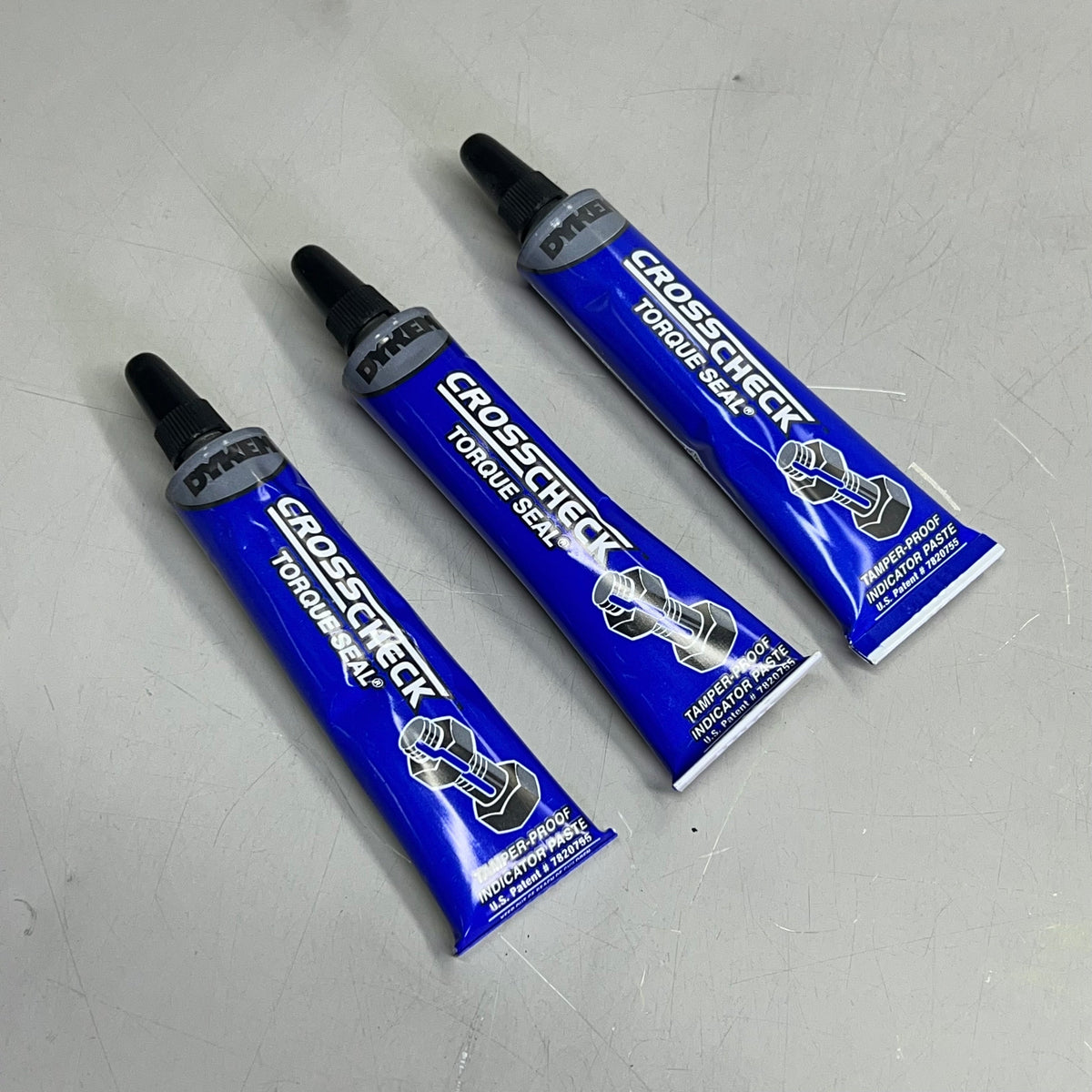 ZA@ DYKEM (3 PACK) Cross Check Torque Seal Tamper Proof 1 oz Blue 83318