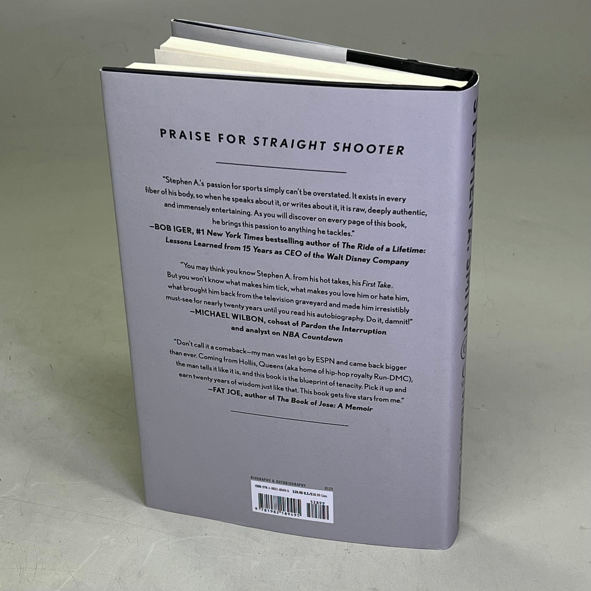 STRIAGHT SHOOTER  A Memoir Of Second Chances & First Takes Hardcover Book