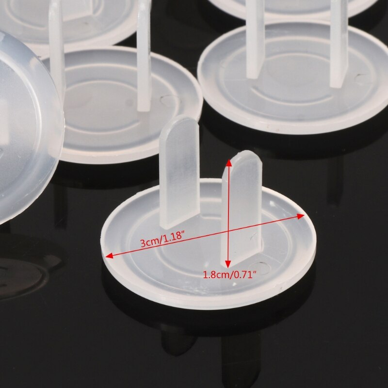 10pcs US Child Safety Electrical Outlet Cover Plugs for Power Socket Guard Baby Protection Anti Electric Shock Rotate Protector