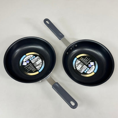 CRESTWARE (2 PACK) Teflon Xtra Non-Stick Coating Fry Pan Black/Chrome FRY08SH