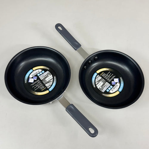 CRESTWARE (2 PACK) Teflon Xtra Non-Stick Coating Fry Pan Black/Chrome FRY08SH