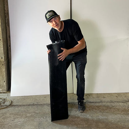 Floor Mat Sz 4' x 6', Solid Black