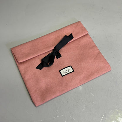 GUCCI BEAUTY Guilty Love Edition Beauty Pouchette w/ Ribbon Bow 10"x8" Pink