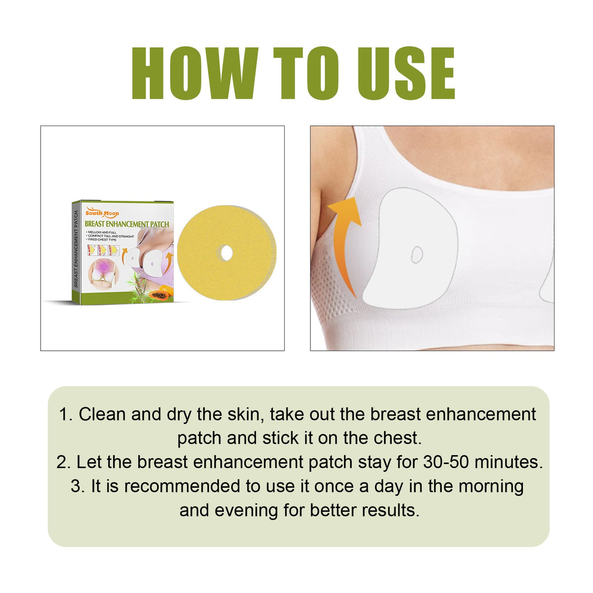 Breast Enhancement Patch, Chest Firming Anti-sagging Gather Breathable Plump Breasts Patch