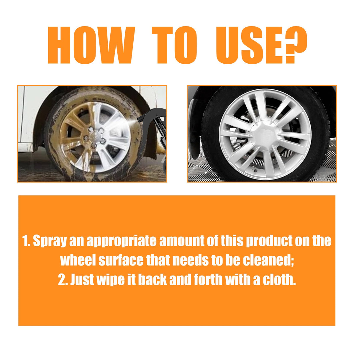 Car Tire Cleaner, Auto Paint Tire Rust Remover Maintenance Retreading Cleaner
