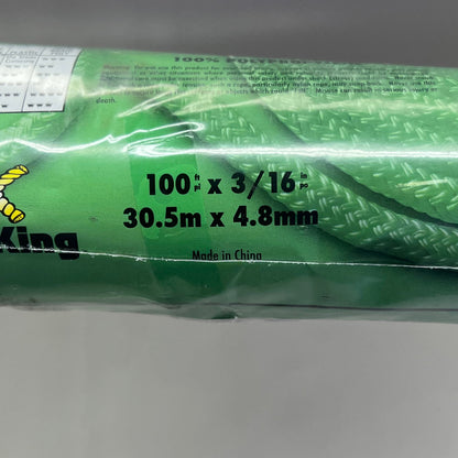 ROPE KING (2 PACK) Poly All-Purpose Clothesline 3/16" x 100' White POCL-100