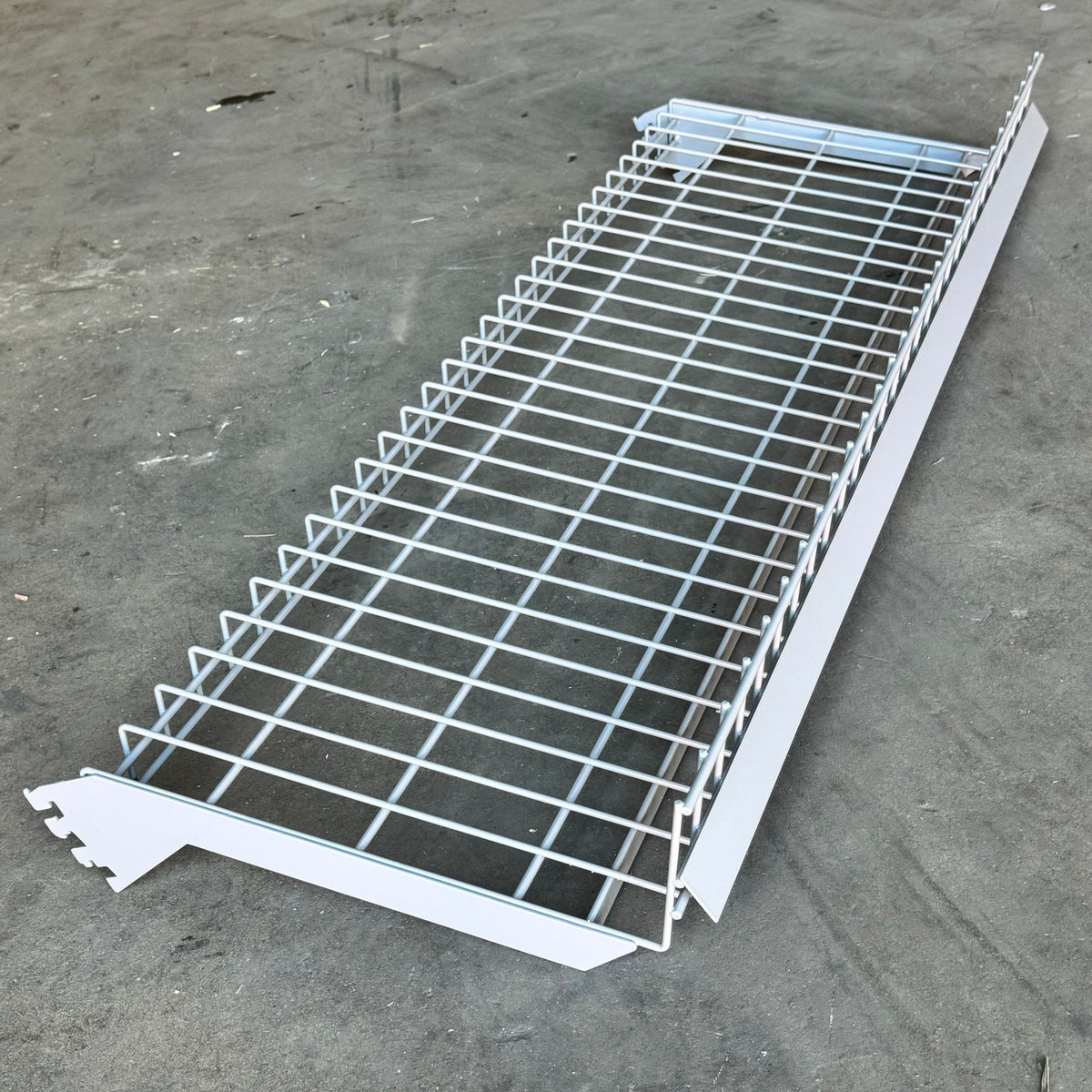 Shoe Rack Shelving 2 Pack Sz 48”Lx17”Wx5 1/2”H Grey 1023034-00PK20155 Used