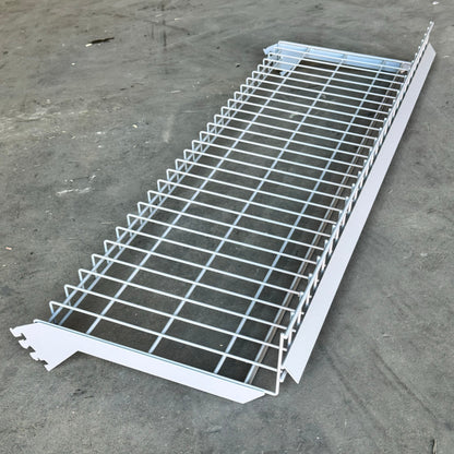 Shoe Rack Shelving 2 Pack Sz 48”Lx17”Wx5 1/2”H Grey 1023034-00PK20155 Used
