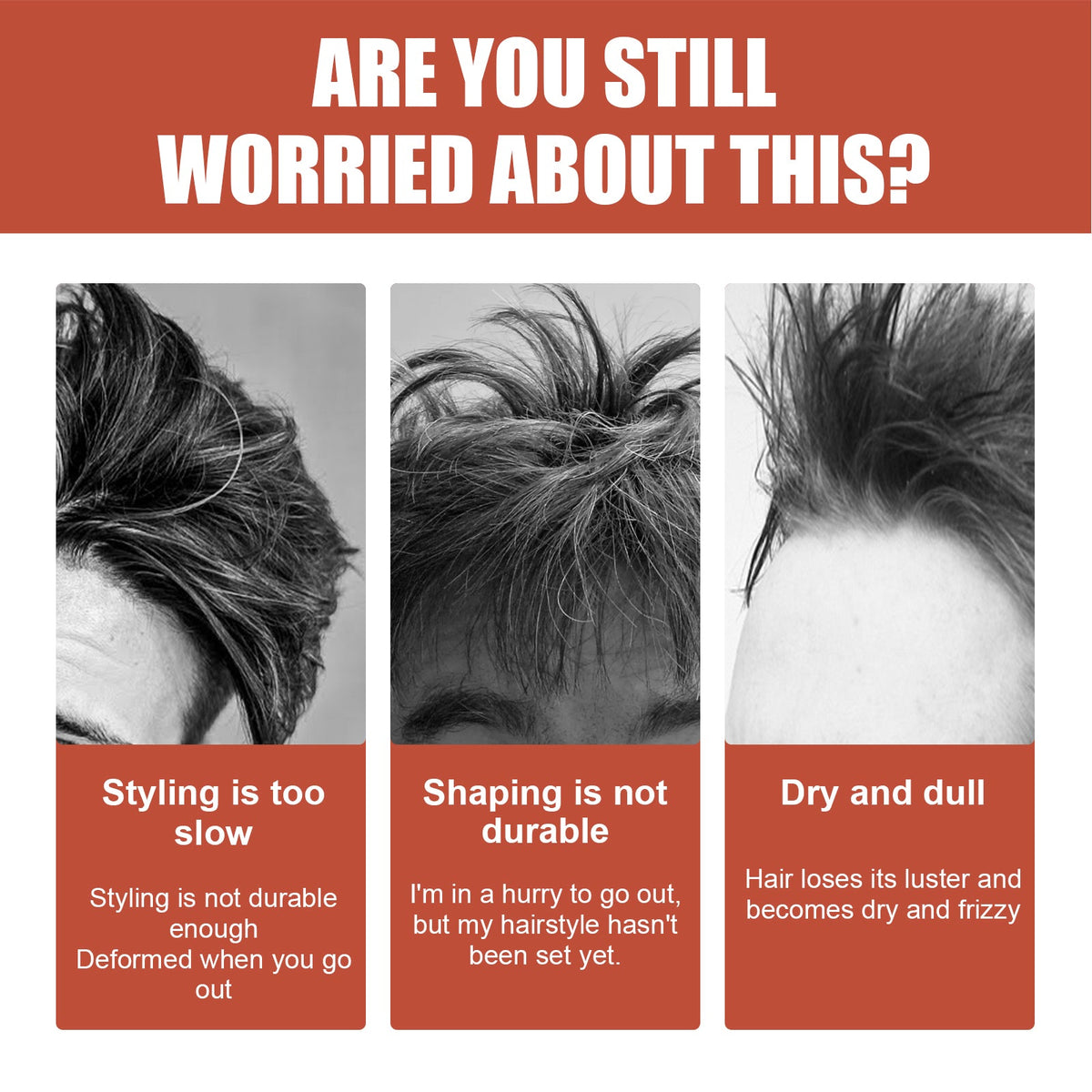 Styling And Care Hair Cream, Strong Hair Styling Moisturizing Shine Long-Lasting Styling Natural Volumizing Cream
