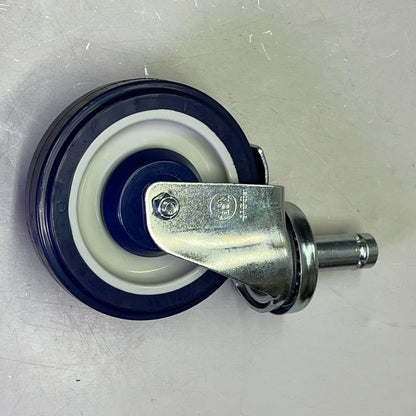 FOCUS (SET OF 4) Swivel Stem Caster W/ Brake Wheels 5" 250lb Load Cap FSCAST5B