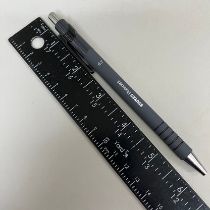 STAPLES (2 PACK, 12 EACH) Retractable Ballpoint Pens Medium Point Black Ink 18264