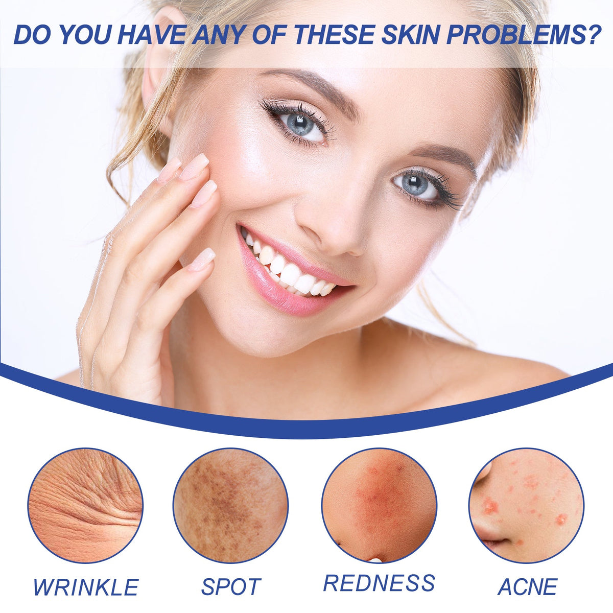 Facial Treatment Essence, Improve Fine Lines Lifting And Shrink Pore Acne Repair Moisturizing Essence