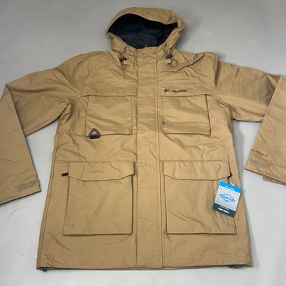 COLUMBIA Waterproof Breathable Landroamer Jacket Men's Sz S Delta WM2778-257