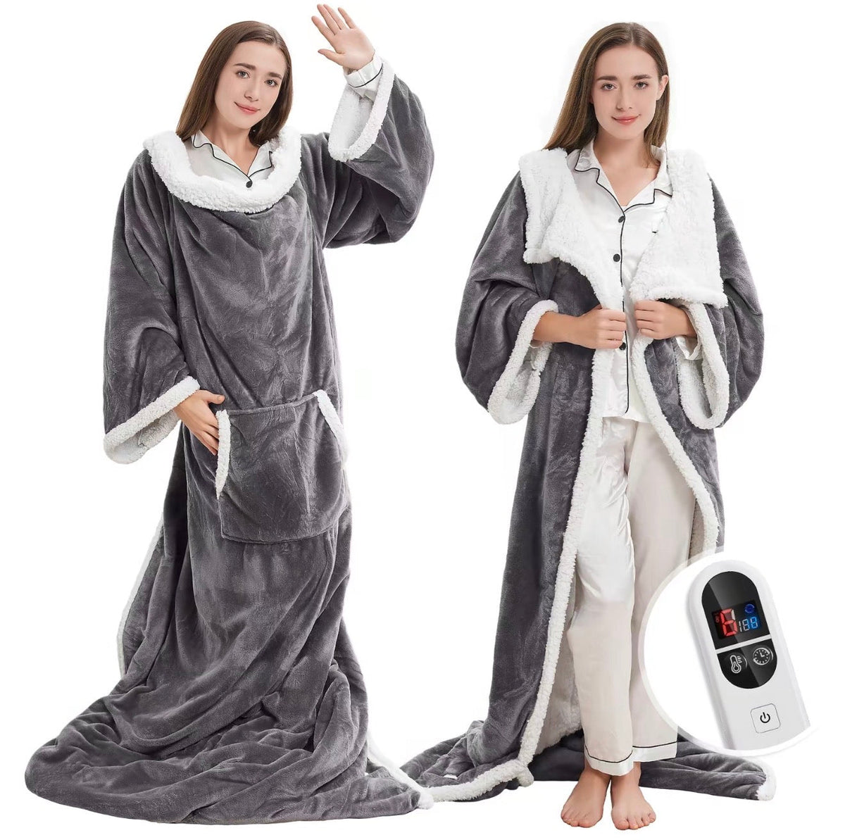 CozyNest Heated Wearable Blanket
