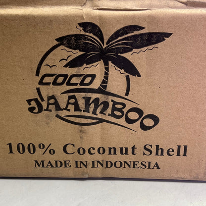 COCO JAAMBOO (240 PACK) 100% Coconut Shell Hookah Charcoal 1 KG Black