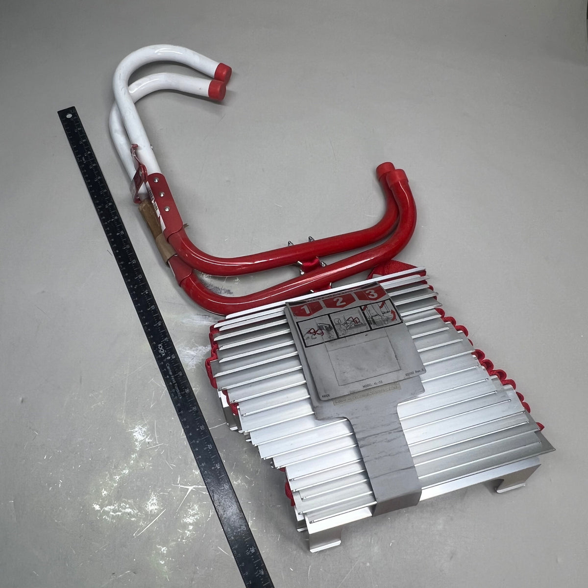 KIDDE Window Mountable Emergency Escape Ladder 3 Stories Aluminum 25' 468094