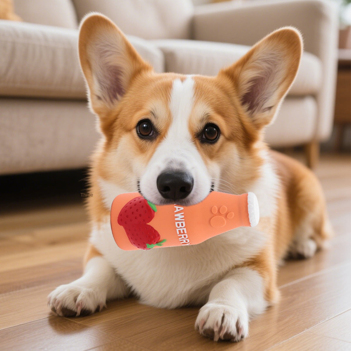 Latex Squeaky Toy for Dogs Teeth Cleaning and Boredom Relief Durable Pet Toy