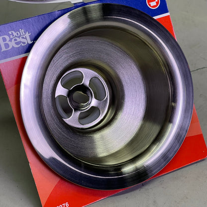 DO IT BEST Solid Brass Strainer 3-1/2" Dia Brushed Nickel DIB5435DSBN 438976