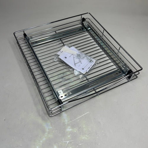 LYNK Easy Mount Professional Roll Out Cabinet Organizer 17"x18" Chrome 401718WB