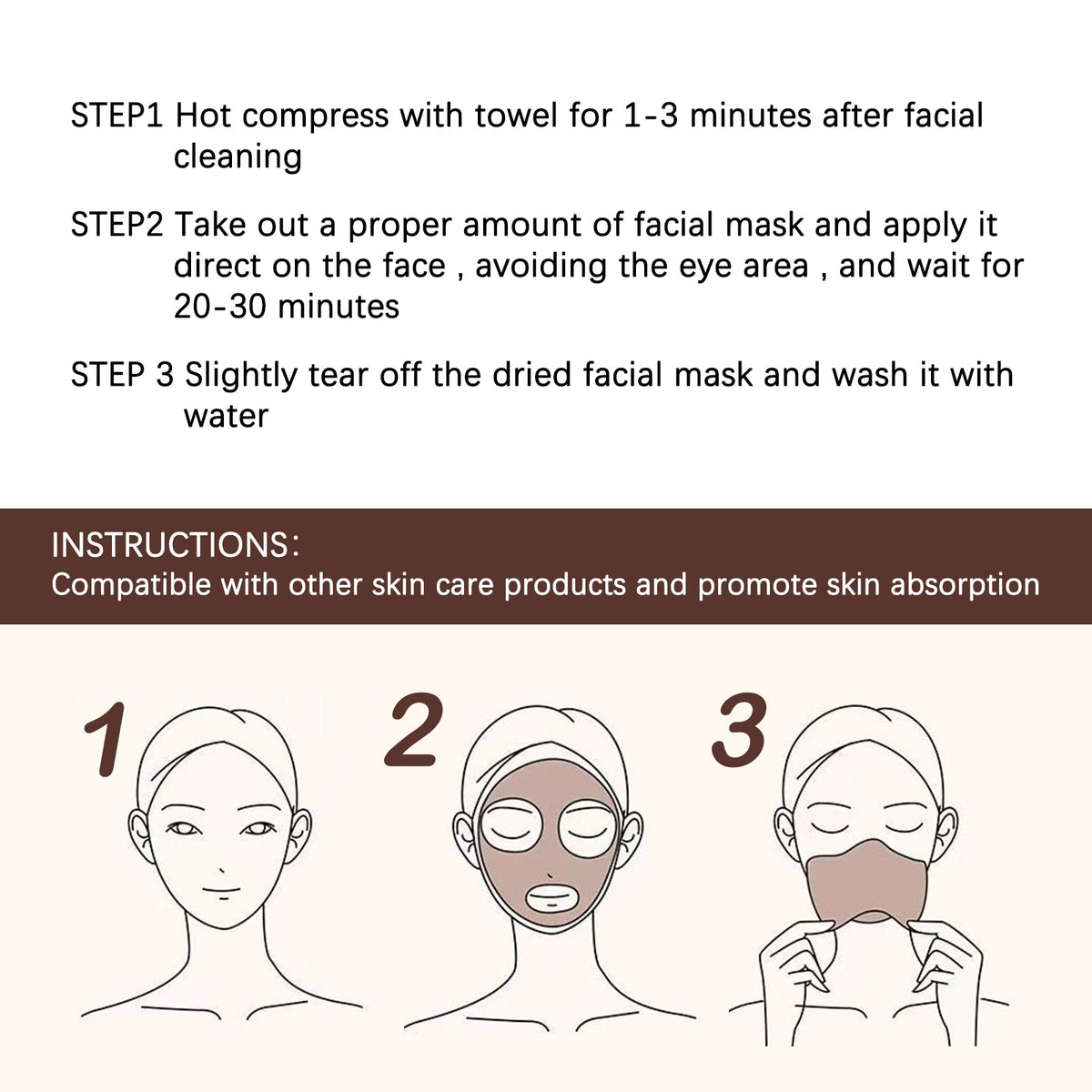 Peel Mask, Removing Spots Hydrating Firming And Brightening Skin Mask