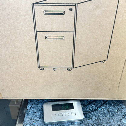 SITONIT•SEATING Mobile Pedestal Two Drawer Locking Cabinet