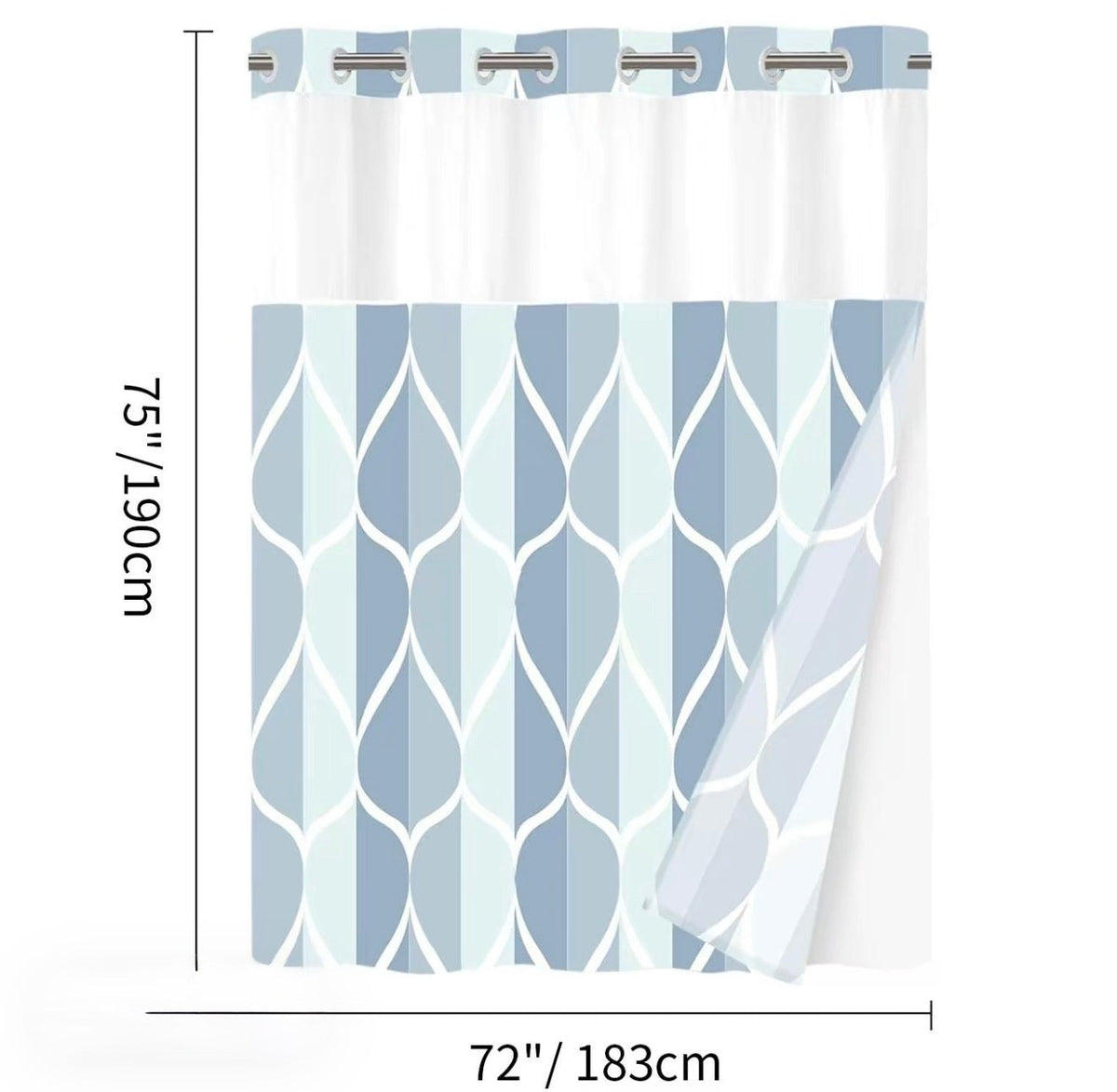 GeoWave Shower Curtain