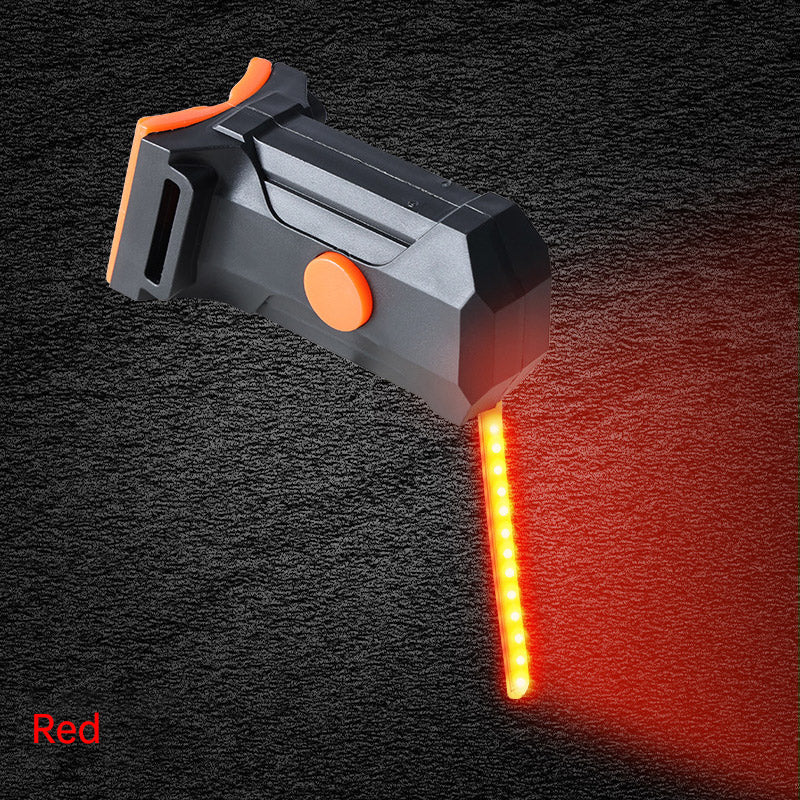LED Bike Tail Light 6 Colors USB Charging Mountain Road Bike Light Portable Riding Equipment Running Water Light