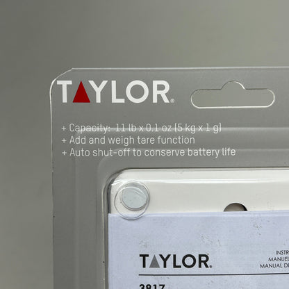 TAYLOR Compact Digital Kitchen Scale White (New)