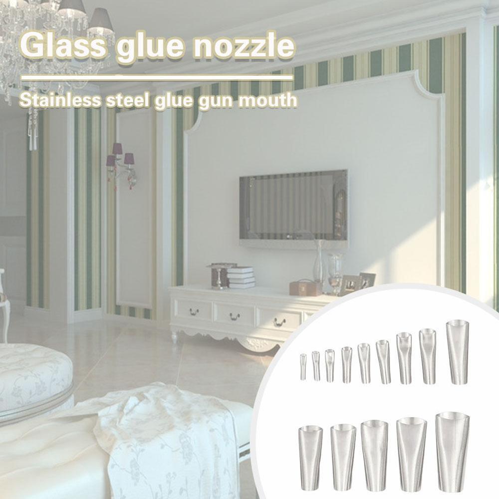 14 PCS Duck Type Glue Nozzle Mighty Caulking Finisher glass glue nozzle stainless steel glue nozzle