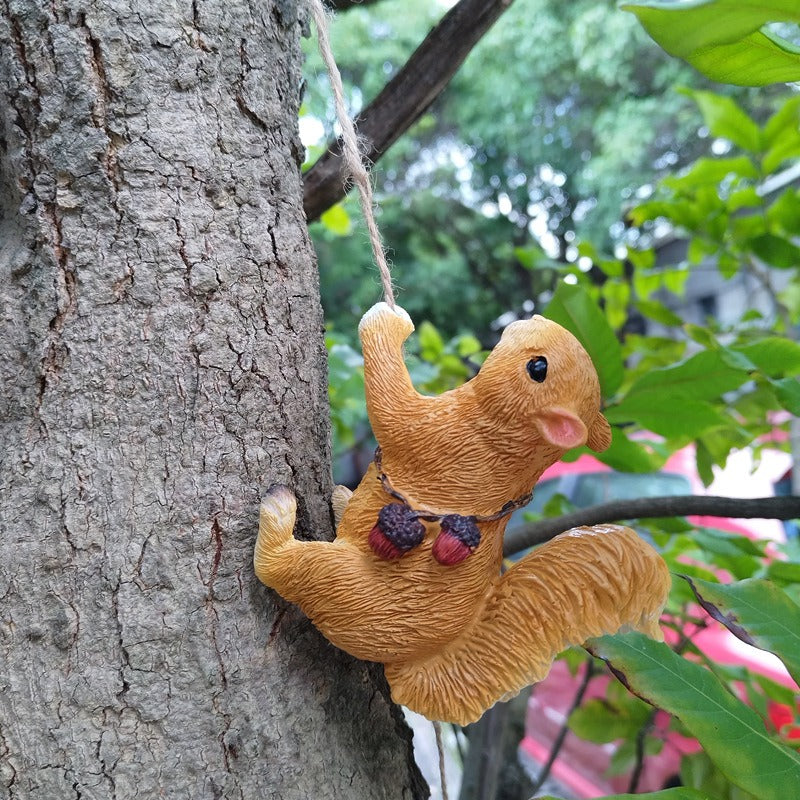 Outdoor Climbing Little Monkey Little Squirrel Flower Pot Hanger