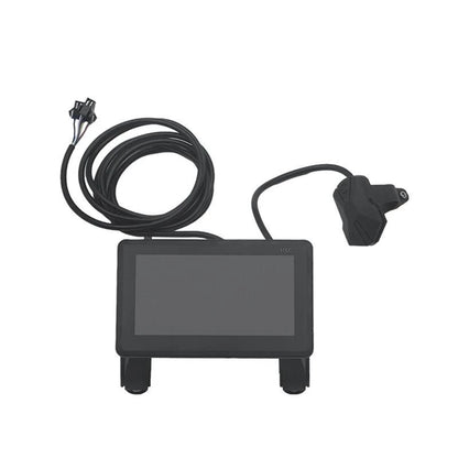 Waterproof color LCD meter H6C for e-bikes, SM/weatherproof connector, smart e-bike screen with USB.