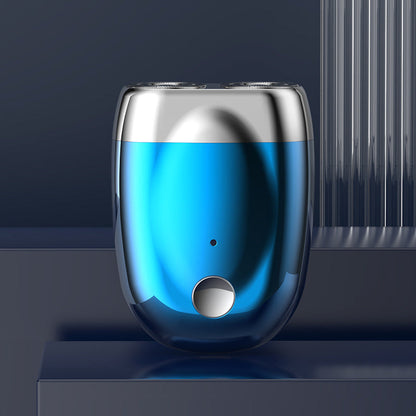 Double headed mini magnetic shaver portable men's electric shaver rechargeable electric shaver