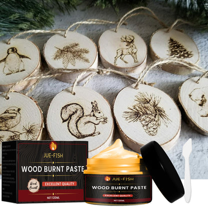 Wood Burning Paste, Camping Outdoor Wood Cloth Combustion DIY Pyrography Wood Burning Paste