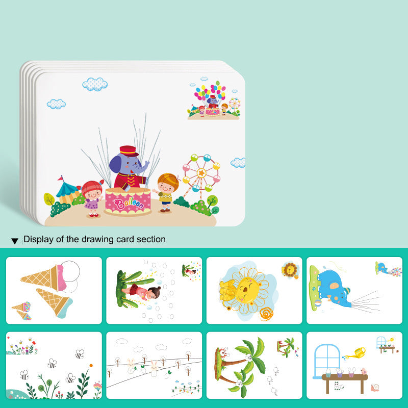 Children's Finger Drawing Paint Kindergarten Color Printing Mud Baby Graffiti Printing Pad Drawing Tool Palm Pointillism