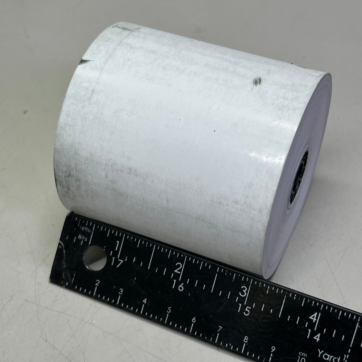 GENERAL CREDIT 70045 Thermal Paper Rolls 3 1/8” x 273’ (50 Unwrapped Dirty Rolls)