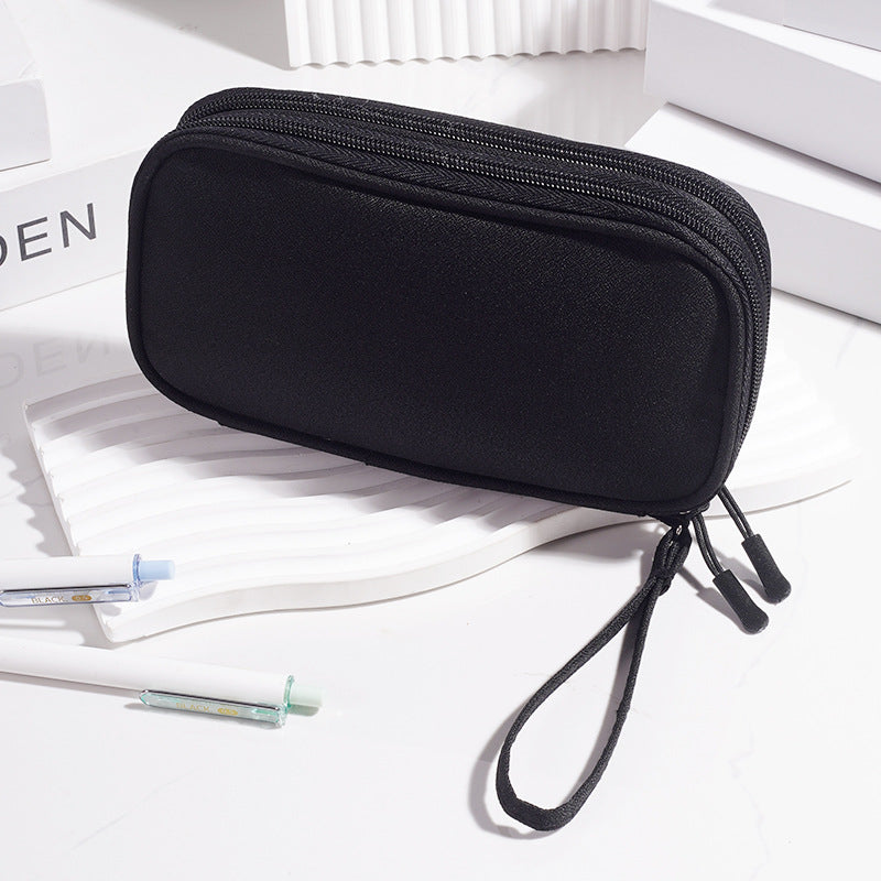 Multi - Functional Digital Accessories Organizer with Multiple - Layer Data Cable Pouch, Dust - proof Headphone Bag and Power Bank Pocket