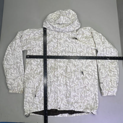 NORTH FACE Full Zip Elastic Waist Winter Coat Men's Sz L Honey Comb Pattern