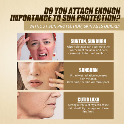 Rice Probiotic Protective Cream, Refreshing Anti-UV Moisturizing Face Protective Cream