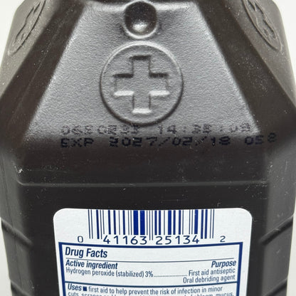 EQUALINE (12 PACK) 3% USP Hydrogen Peroxide Topical Solution 16 fl oz BB 02/27
