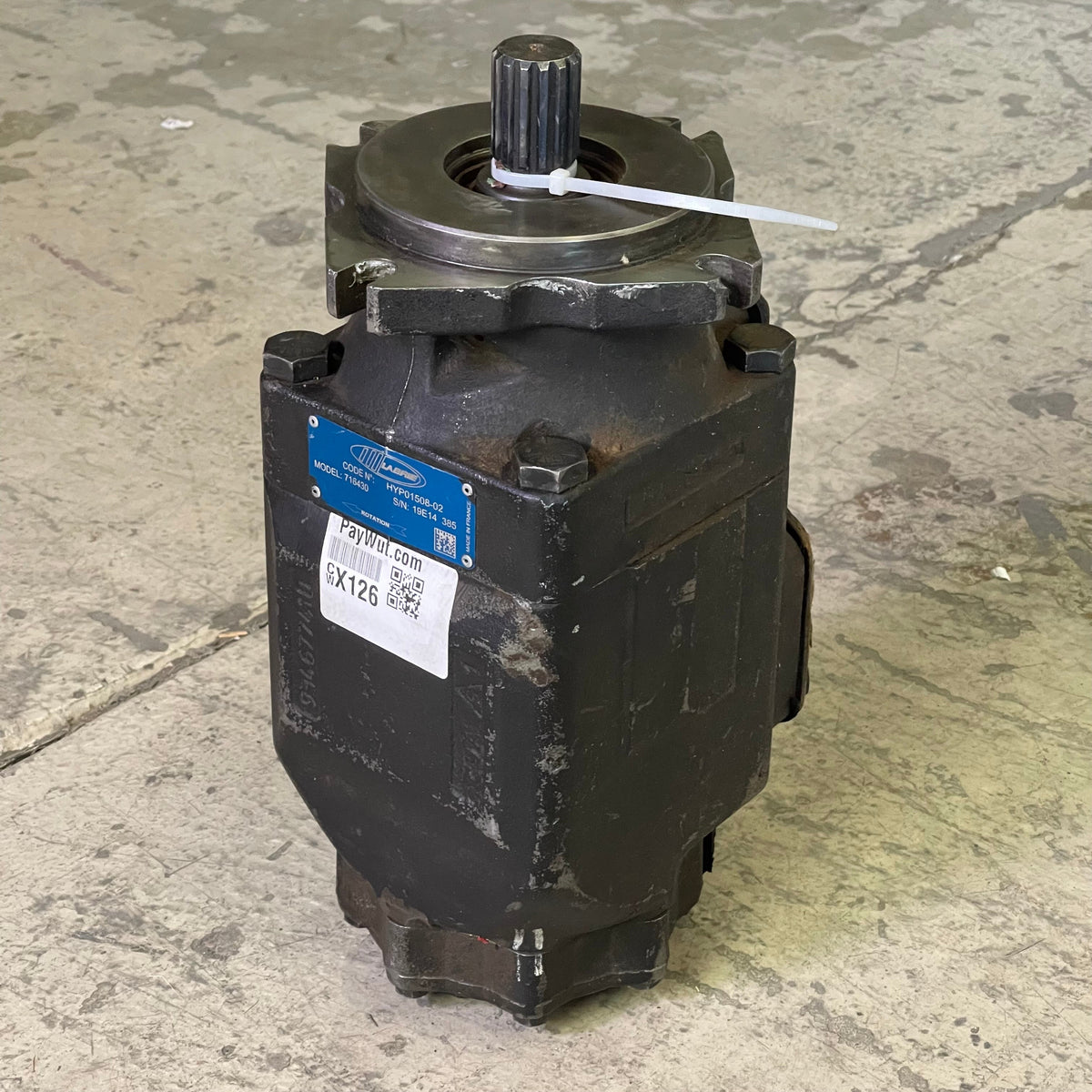 LABRIE Hydraulic Vane Pump Dark Grey HYP01508-02 (USED)