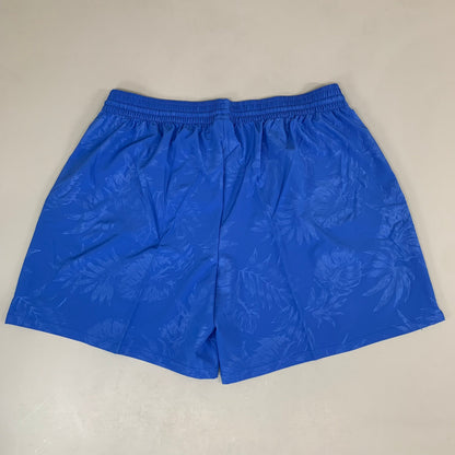RAYA SUN Stretch Swim Style Shorts W/ Flower Design Women's 1X Blue/Gray