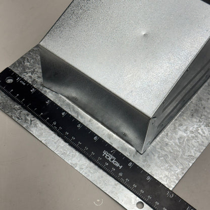 BUILDERS BEST 012120 Galvanized Roof Cap, Flush, Flapper Screen Sz 4 in.