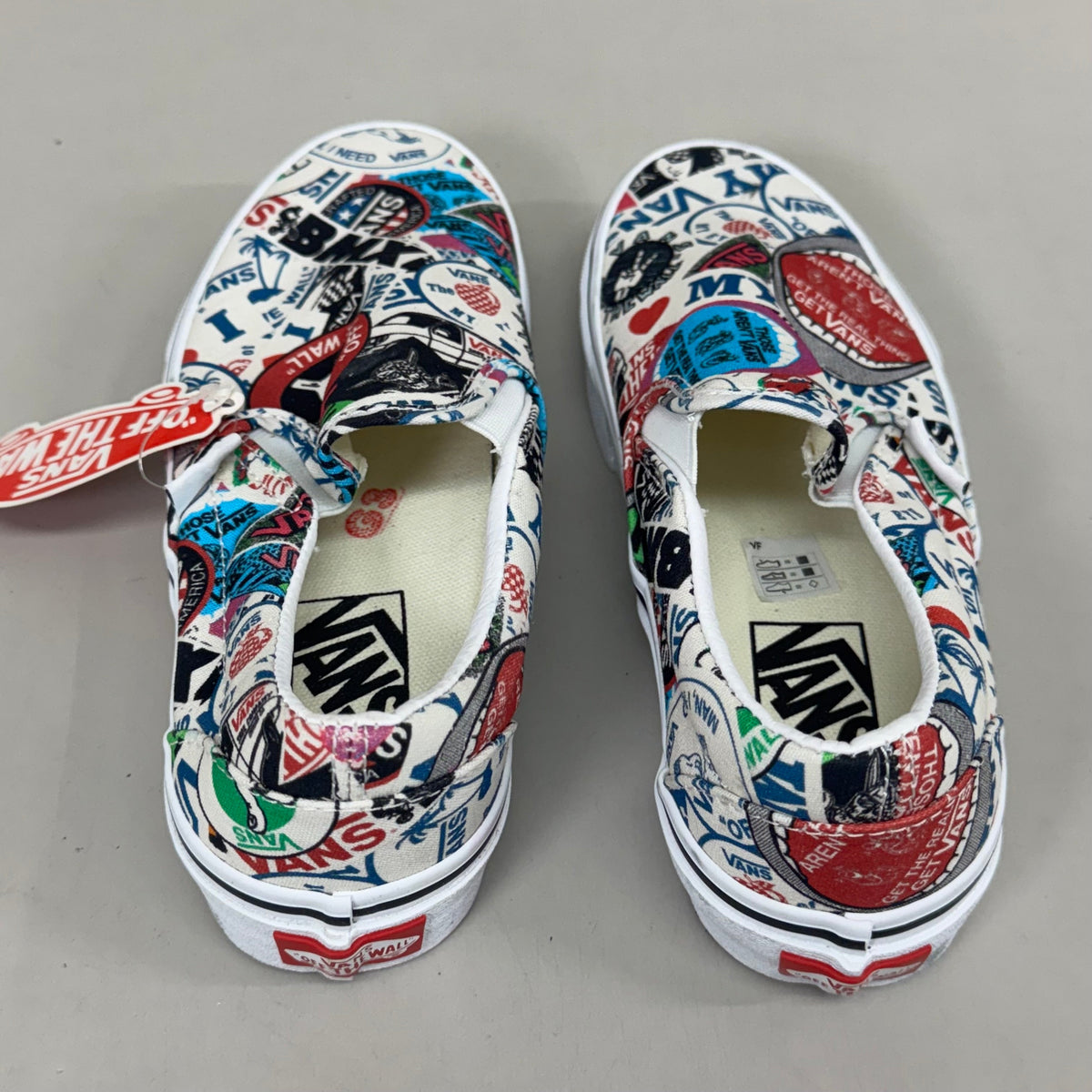 VANS "I Love My Vans" Off Walls Slip-On Women's 5.0 Men's 3.5 Multicolor Pattern
