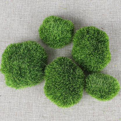 Mossy Stone Artificial Green Stone Mossy Rock Flower Arrangement Material