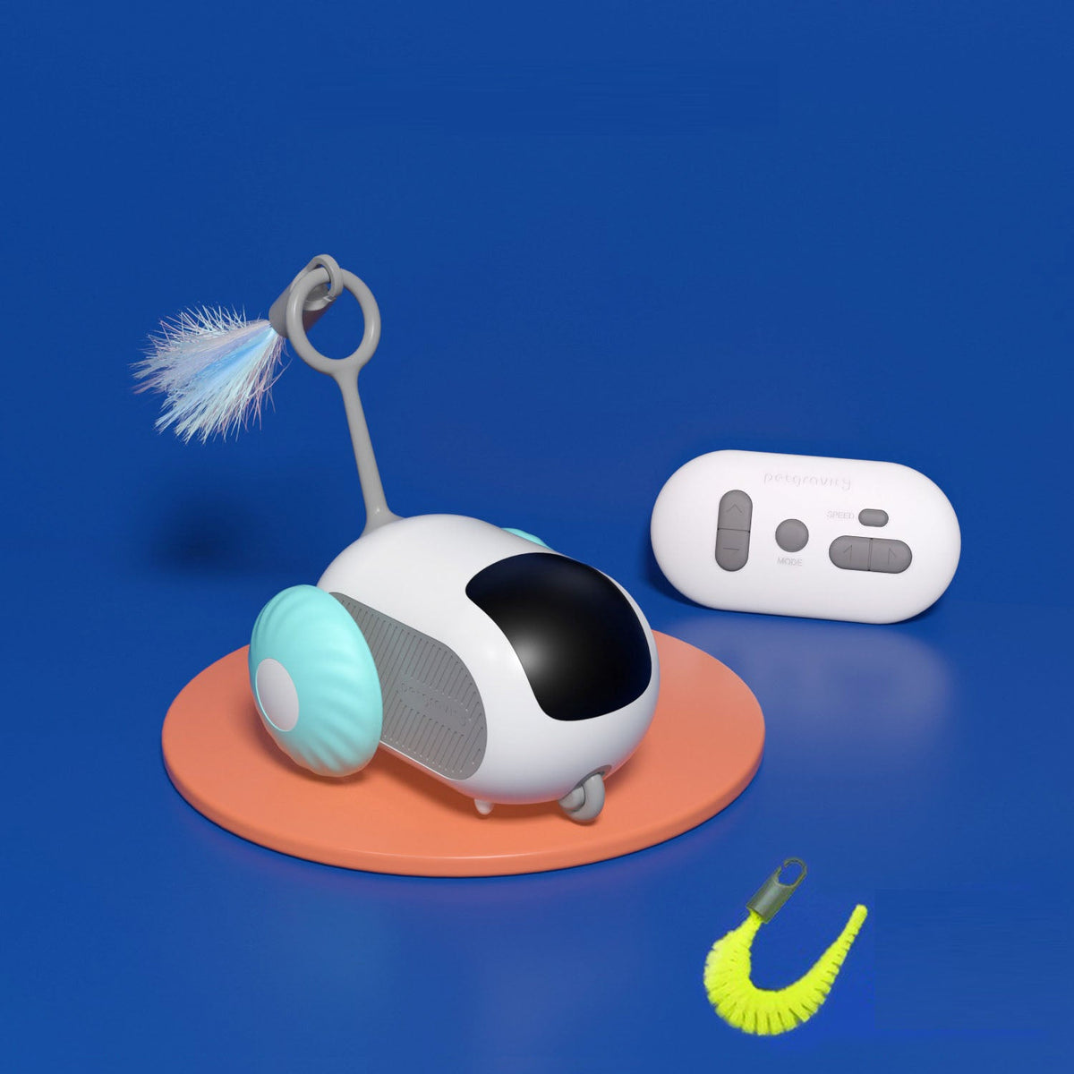 Pet Gravity Intelligent Running Car Remote Control Electric Cat Toy Teasing Stick Cat Pet