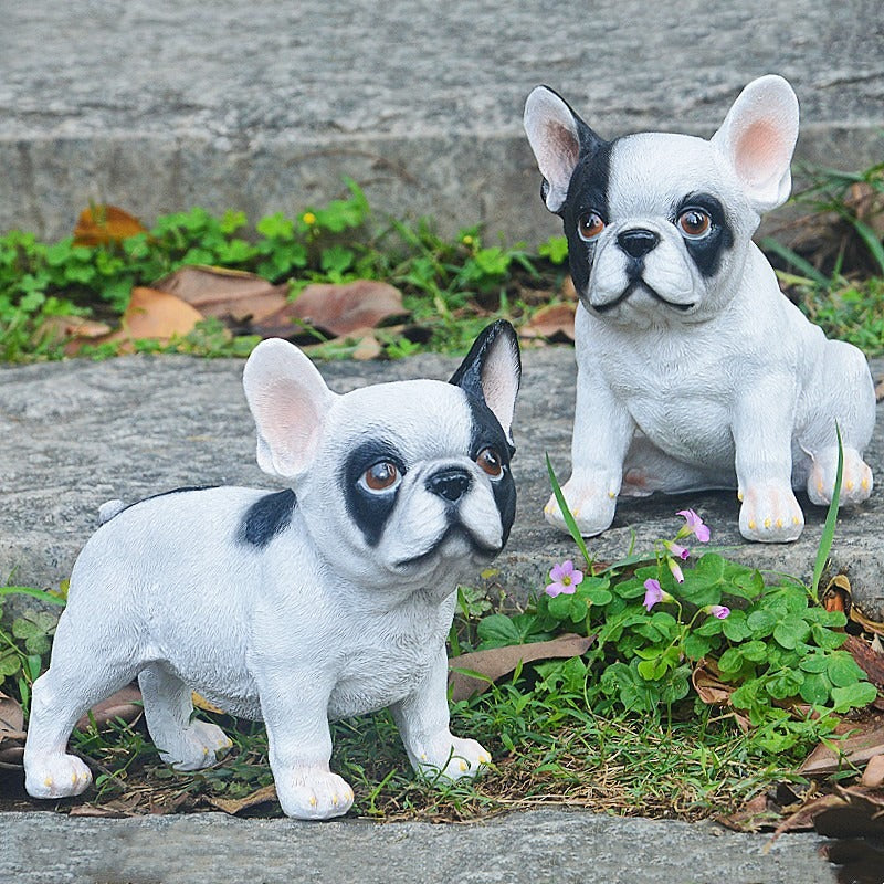 Little Bulldog ornament resin